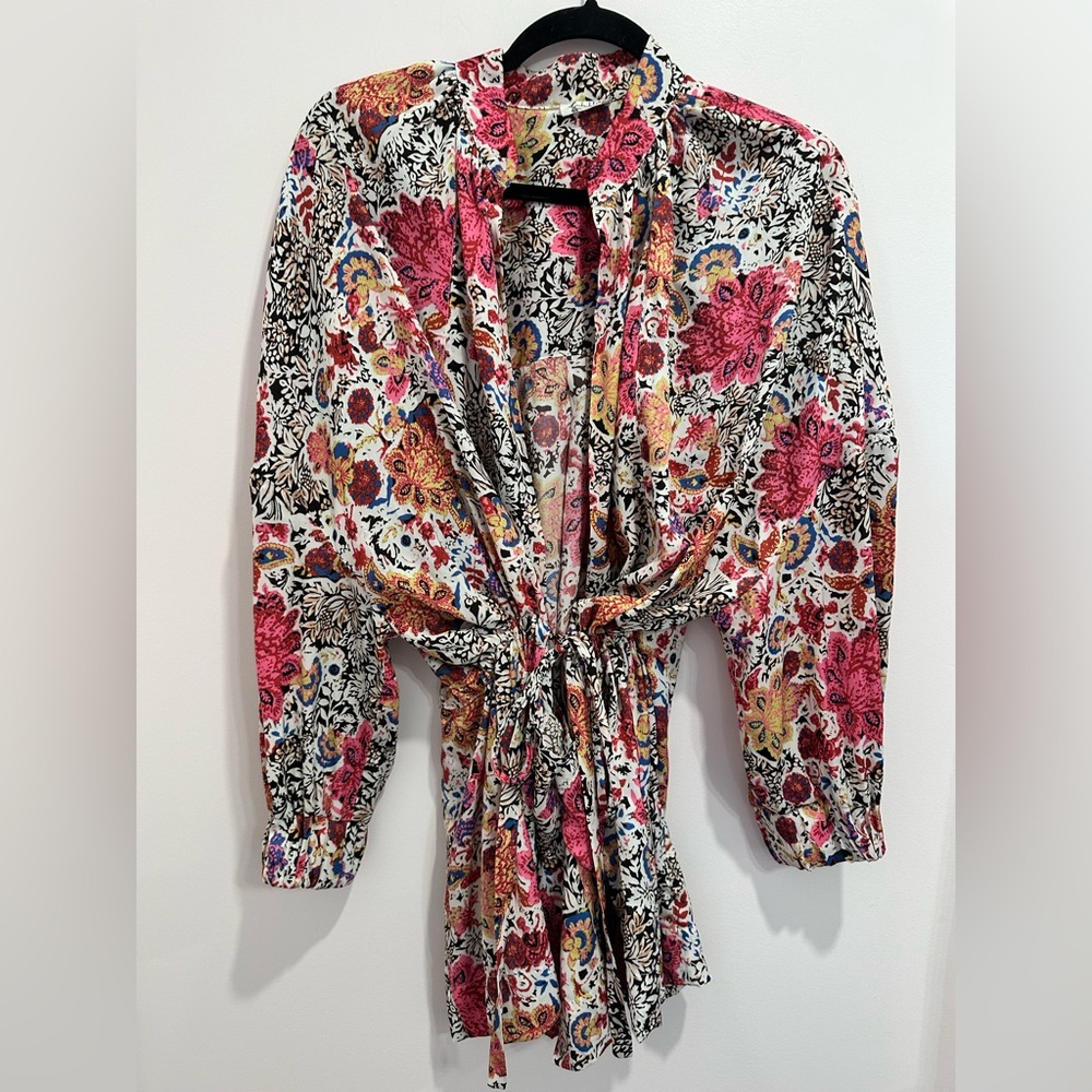 Intimately Free People Floral Robe, Size Small